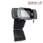 Manhattan USB Webcam Two Megapixels CM198 1080p Full HD USB-A Plug Integrated Microphone Adjustable Clip Base - 462006 - Black