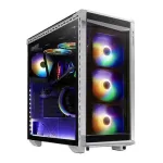XPG BATTLECRUISER ATX MID-TOWER GAMING COMPUTER CASE (WHITE)