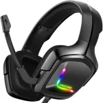 ONIKUMA K20 RGB Advanced 4D Gaming Headset - 7.1 Surround Sound - 50MM Driver - Noise Cancelling Mic with Mute &amp; Volume Control - PS4, Xbox One, Switch, PC