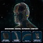 ONIKUMA K20 RGB Advanced 4D Gaming Headset - 7.1 Surround Sound - 50MM Driver - Noise Cancelling Mic with Mute &amp; Volume Control - PS4, Xbox One, Switch, PC