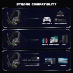ONIKUMA K20 RGB Advanced 4D Gaming Headset - 7.1 Surround Sound - 50MM Driver - Noise Cancelling Mic with Mute &amp; Volume Control - PS4, Xbox One, Switch, PC