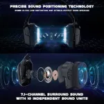 ONIKUMA K20 RGB Advanced 4D Gaming Headset - 7.1 Surround Sound - 50MM Driver - Noise Cancelling Mic with Mute &amp; Volume Control - PS4, Xbox One, Switch, PC