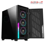 GIGABYTE AORUS C500 Glass - Black Mid Tower PC Gaming Case, Tempered Glass, USB Type-C, 4X ARBG Fans Included