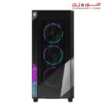 GIGABYTE AORUS C500 Glass - Black Mid Tower PC Gaming Case, Tempered Glass, USB Type-C, 4X ARBG Fans Included