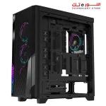 GIGABYTE AORUS C500 Glass - Black Mid Tower PC Gaming Case, Tempered Glass, USB Type-C, 4X ARBG Fans Included