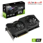 ASUS GeForce RTX™️ DUAL 3070 OC Edition 8GB GDDR6 with two powerful Axial-tech fans for AAA gaming performance and ray tracing.