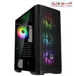 BitFenix Nova Mesh SE TG Mid Tower Case Tempered Glass Window 4F-RGB - Black