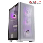 BitFenix Nova Mesh SE TG Mid Tower Case Tempered Glass Window 4F-RGB + Bitfenix BPA 600 600W PSU 80 PLUS PSU - White