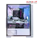 BitFenix Nova Mesh SE TG Mid Tower Case Tempered Glass Window 4F-RGB + Bitfenix BPA 600 600W PSU 80 PLUS PSU - White