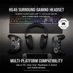 CORSAIR HS45 SURROUND Gaming Headset — Carbon