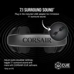CORSAIR HS45 SURROUND Gaming Headset — Carbon
