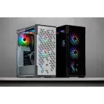 CORSAIR iCUE 220T RGB Airflow Tempered Glass Mid-Tower Smart Case — White