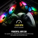 CORSAIR iCUE SP120 RGB PRO Performance 120mm Triple Fan Kit with Lighting Node CORE