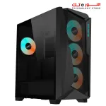 GIGABYTE C301 Glass V2 - Black Mid Tower PC Gaming Case, Tempered Glass, USB Type-C, 4X ARBG Fans Included