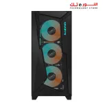 GIGABYTE C301 Glass V2 - Black Mid Tower PC Gaming Case, Tempered Glass, USB Type-C, 4X ARBG Fans Included