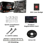 MSI A320M-A PRO MAX ProSeries AMD A320 1st, 2nd, 3rd Gen Ryzen Compliant AM4 DDR4 HDMI DVI M.2 USB 3 Micro-ATX Motherboard