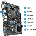 MSI B450M PRO-VDH Max ProSeries AMD Ryzen 2ND and 3rd Gen AM4 M.2 USB 3 DDR4 D-Sub DVI HDMI Micro-ATX Motherboard
