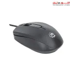 Manhattan Comfort II Wired Optical Mouse 1000 DPI Ambidextrous 1.2 m Cable - Black