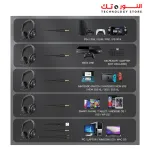 ONIKUMA X16 BLACK Wired RGB Over-ear Gaming Headset with Noise Cancelling Mic