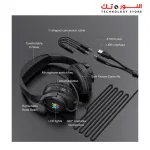 ONIKUMA X16 BLACK Wired RGB Over-ear Gaming Headset with Noise Cancelling Mic
