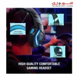 Onikuma K1B Gaming Headset - 7.1 Surround Sound - 50MM Drivers - Noise Canceling Mic - PC / PS4-3 / MOBILE/XBOX/LAPTOP
