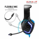 Onikuma K1B Gaming Headset - 7.1 Surround Sound - 50MM Drivers - Noise Canceling Mic - PC / PS4-3 / MOBILE/XBOX/LAPTOP
