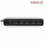 Power Strip 5 Universal Outlets with Overload Switch