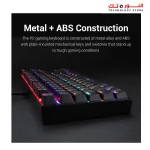 Redragon K552-R KUMARA Mechanical Gaming Keyboard 87 Key Rainbow LED Backlit Wired with Anti-Dust Proof Switches