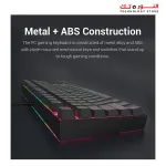 Redragon K552-R KUMARA Mechanical Gaming Keyboard 87 Key Rainbow LED Backlit Wired with Anti-Dust Proof Switches