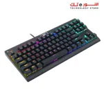 Redragon K568R Dark Avenger Gaming mechanical Keyboard - RED Switch - Rainbow LED Lighting - Black