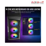 ANTEC AX61 Elite, High-Airflow Mesh Front Panel, 4 x 120mm ARGB Fans Included + PSU Antec ATOM B650 Bronze Certified