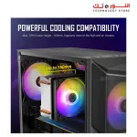 ANTEC AX61 Elite, High-Airflow Mesh Front Panel, 4 x 120mm ARGB Fans Included + PSU Antec ATOM B650 Bronze Certified