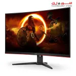 AOC C32G2ZE Curved Gaming Monitor 31.5-inch Full HD 1920x1080, HDR Mode, VA Panel - Type, 240Hz Refresh Rate, 0.5ms Response Time, AMD FreeSync Premium Technology
