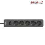 APC Essential SurgeArrest 5 Outlet 2 USB Ports Black 230V Germany
