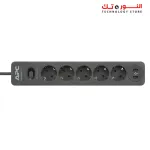 APC Essential SurgeArrest 5 Outlet 2 USB Ports Black 230V Germany