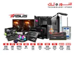BUNDLE ? ASUS ROG STRIX B550-E GAMING +  ryzen7 5800x + HyperX Fury RGB 32GB(2X 16G) DDR4 3733Mhz + 1tb wd blue + XPG SX6000 256 NVME + ASUS Dual-RTX3070-O8G + ASUS GT501 TUF GAMING CASE White RGB Fans + ASUS ROG-STRIX-850G 80+Gold + ASUS TUF 2K 165Hz VA VG27WQ +  ASUS ROG STRIX LC 240 RGB