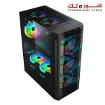 TechnoZone C 270 Gaming RGB Computer Case WITH 5 RGB FAN + Power Supply 600w 80 Plus