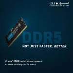 Crucial 16GB DDR5 4800MHZ SODIMM FOR LAPTOP