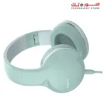 havit H100D Large 40MM Balanced Music Headphone With Tangle Free Wired &amp; Portable Folding, Green Headphones Headset
