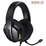 HAVIT H2012d Large Gaming Headset RGB,50MM Stereo With Mic, 3.5MM+USB Input, Black, Wired