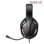 HAVIT H2012d Large Gaming Headset RGB,50MM Stereo With Mic, 3.5MM+USB Input, Black, Wired