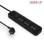 iLOCK power strip 3 universal outlets without earthing - (Basic) (black)