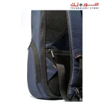 L'AVVENTO -BG806 Laptop Backpag-, Made by High Quality Polyester Foamed Material with L'AVVENTO Zipper Puller fits up to 15.6"- Blue*Brown