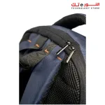 L'AVVENTO -BG806 Laptop Backpag-, Made by High Quality Polyester Foamed Material with L'AVVENTO Zipper Puller fits up to 15.6"- Blue*Brown