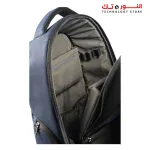 L'AVVENTO -BG806 Laptop Backpag-, Made by High Quality Polyester Foamed Material with L'AVVENTO Zipper Puller fits up to 15.6"- Blue*Brown