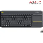 LOGITECH K400 Plus Wireless Touch Keyboard - BLACK