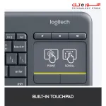 LOGITECH K400 Plus Wireless Touch Keyboard - BLACK