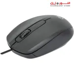 Manhattan MO707 Comfort II Wired Optical Mouse 1000 DPI Ambidextrous 1.2 m Cable - Black