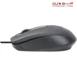 Manhattan MO707 Comfort II Wired Optical Mouse 1000 DPI Ambidextrous 1.2 m Cable - Black