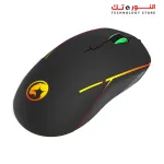 Marvo Gaming Mouse G924 High-precision 10,000 DPI Optical Ambidextrous Ergonomic Design with 6 Different Lighting Modes - Black